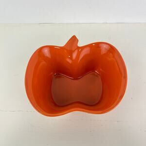 Nantucket Stoneware Pumpkin Ramekin Individual Baking Dish Candy Nut Bowl